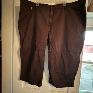 Avenue Women’s Brown Capri Pants 24